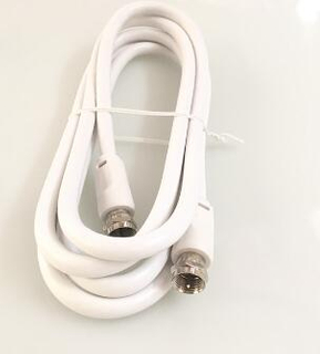 1.8meter RG6U RF Coaxial Cable F To F Plug Cable 75OHM