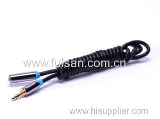 High Grade 3.5mm male to female Audio Video Cable 1M/3FT