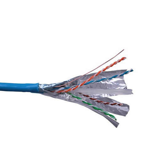 Indoor UTP CAT6a 0.57mmBC 23AWG Blue 305m 100 pair cat6 utp lan cable 