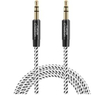3 Feet 3.5mm 3 Pole Male To Male Car Cigarette Lighter Audio Aux Cable