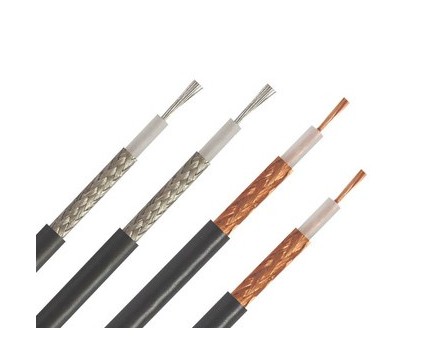 Bare copper conductor PVC PE jacket rg59 rg11 rg58 rg6 coaxial cable for CCTV CATV communication 