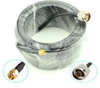 15-Meter(49.2 Ft) Low Loss N Male To SMA Male Antenna RG58 Coaxial Cable Connector