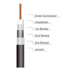 Best Quality Rg11 Low loss 14 AWG 75ohm Tri-shield Coaxial Cable for Cable/Satellite Service 