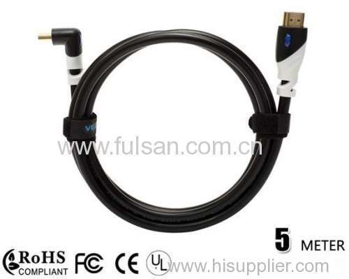 90 Degree Right Angle HDMI Cable 5m 1.4V 1080P