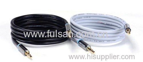 High Quality 1m/3FT 3.5mm male to male Aux Stereo Flat Car Audio Cable