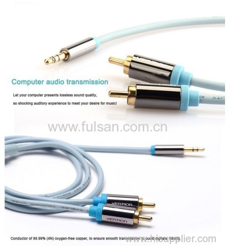 3.5mm stereo to 2RCA cable AV cable