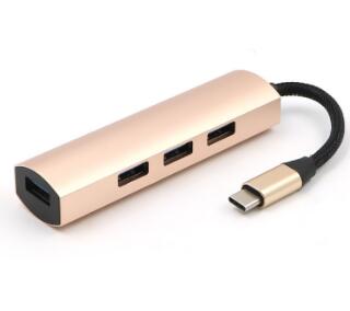 USB Hub 3.0 Super Charge Type C Cable 4 in 1 Power Port for Iphone Macbook PC Laptop 