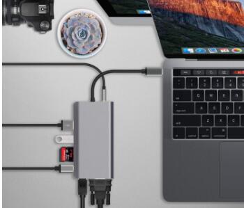 Sales Type-c Usb Hub 8in1 USB3.0 CARD READER PD RJ45 HD-MI Audio