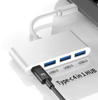 4 In1 Gold Type-c Hub To USB3.0 Port Adapter & PD Fast Charging Usb C Converter Silver Metal USB3.0 Hub