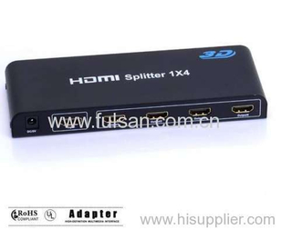 4 IN 1 Out HDMI Splitter 1x4 3D 1080P