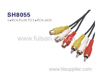 3 rca cable to 3 rca cable for audio