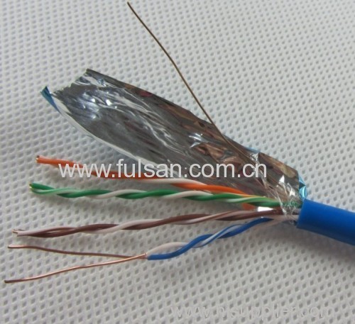 High speed multi core 4 pair 23awg 0.57mm pure copper category 6 ftp cat6 computer cable