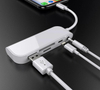 6 in 1 USB Type-C Multifunction Hub 4K HDMI Output with SD / TF USB 3.0 Reader USB Hub Type C Hub for Mac-Book PC Phone 