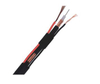 Black Or White RG 59 Coaxial Cable with Power 20AWG+0.37mm CCTV Security Camera Wire 1000ft 305m with Wooden Drum 