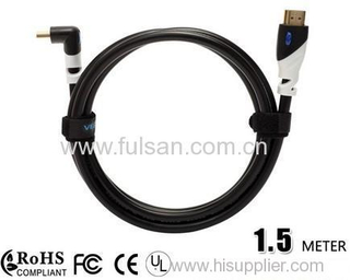 Gold Plated Right Angle HDMI Cable 1.5m 1.3v 1.4v 2.0v
