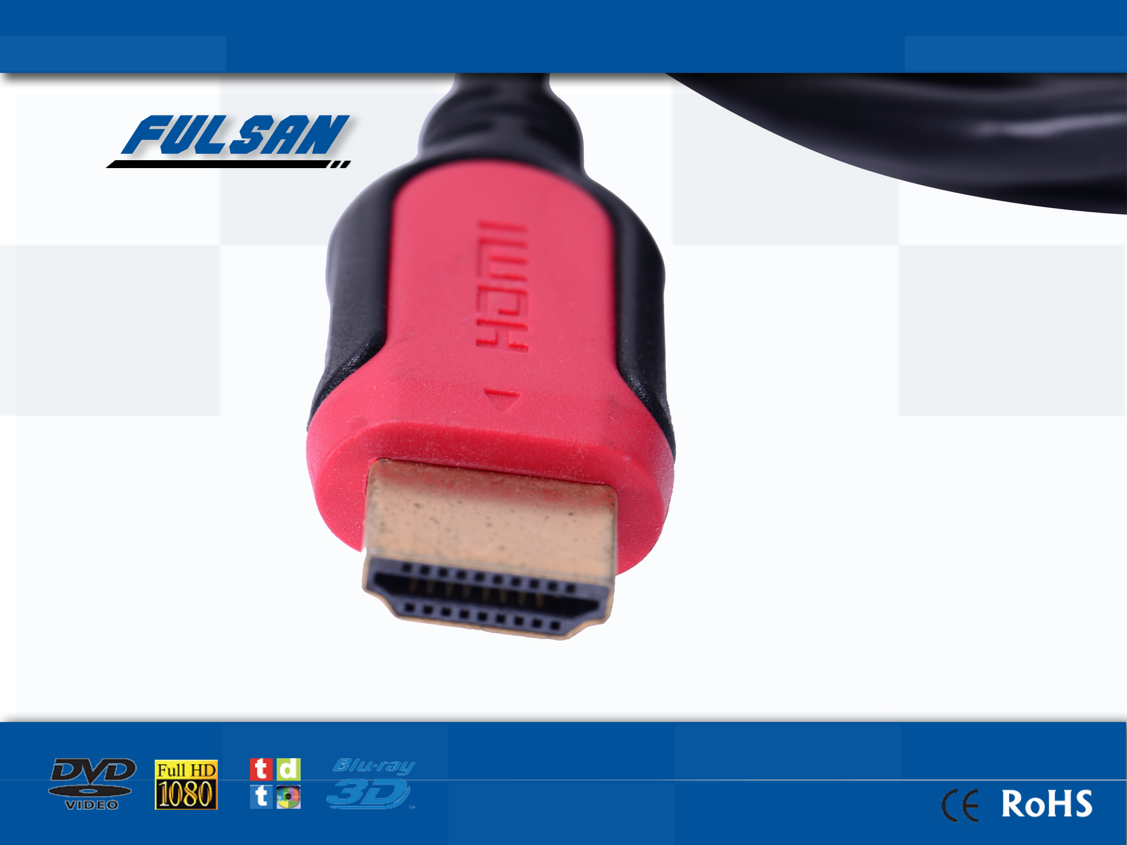 Metal shelled Cable HDMI to HDMI gold plated with ethernet hdmi cable 2.0