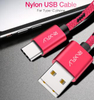 Great Free Shipping RAXFLY Manufacturer High Quality New Data Transfer & Phone Fast Charging Nylon Braided USB Type C Cable