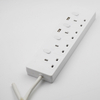 250v 4 Way Universal Power Strip with Individual Switches for Furniture