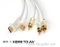 24K Gold Plated HDMI to AV Converter Cable