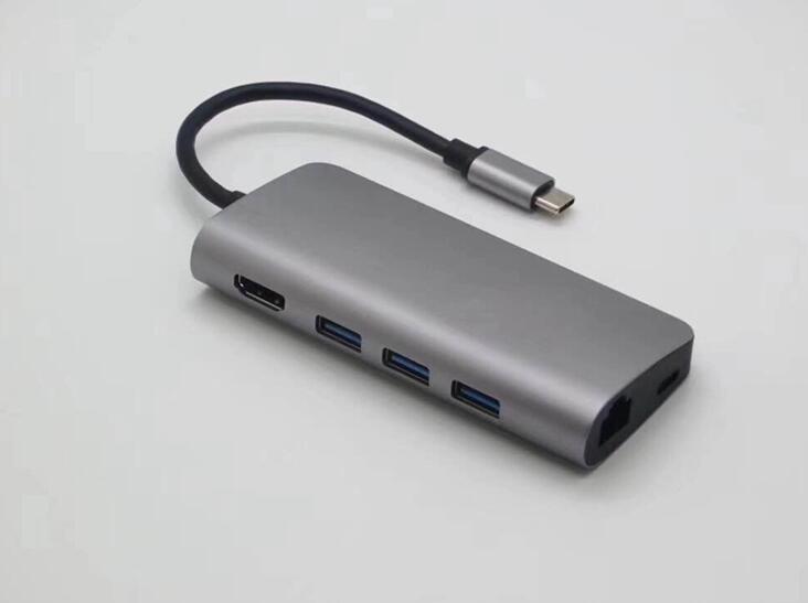 8 in 1 3.1 USB C Type C Hub with 4K HDMI Adapter for MacBook PRO