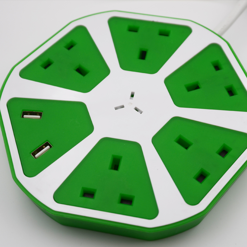 8 Way Power Strip Power Outlet with Surge Protection