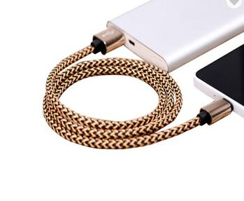 2018 Braided Nylon Aluminum Fast Speed 1Meter Usb Type C Cable , High Quality Micro Usb Cable 