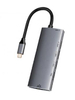 USB hub 6 port equip RJ45 Usb C hub to RJ45+HD-MI+USB3.0+PD 60w adapter