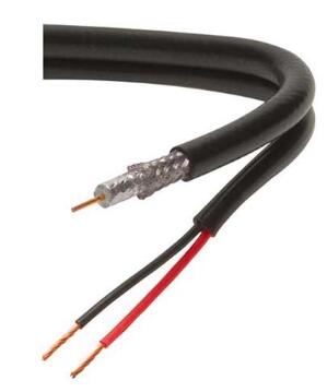 250/300/500m Reel High Copper RG 59 Coaxial CCTV Siamese cable rg59 Black/white Camera Coaxial Cable 