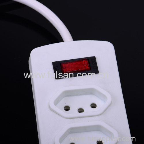 2-6 Ports Extension Socket Electrical Power Strip with LED indicator