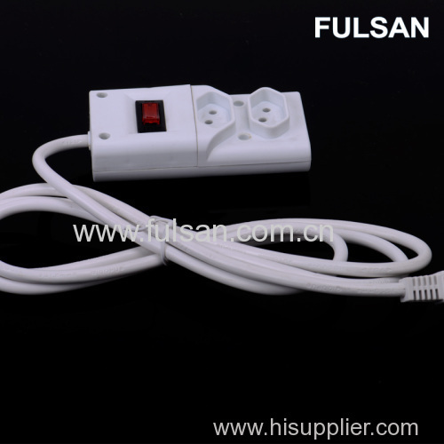 High Quality 3m 2 way Extension Power Socket with Switch