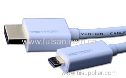 High speed Micro HDMI cable 1.4 D type to A type support 3D & 1080P with ethernet for PS3 PC Set-top boxes HDTV Blu-Ray