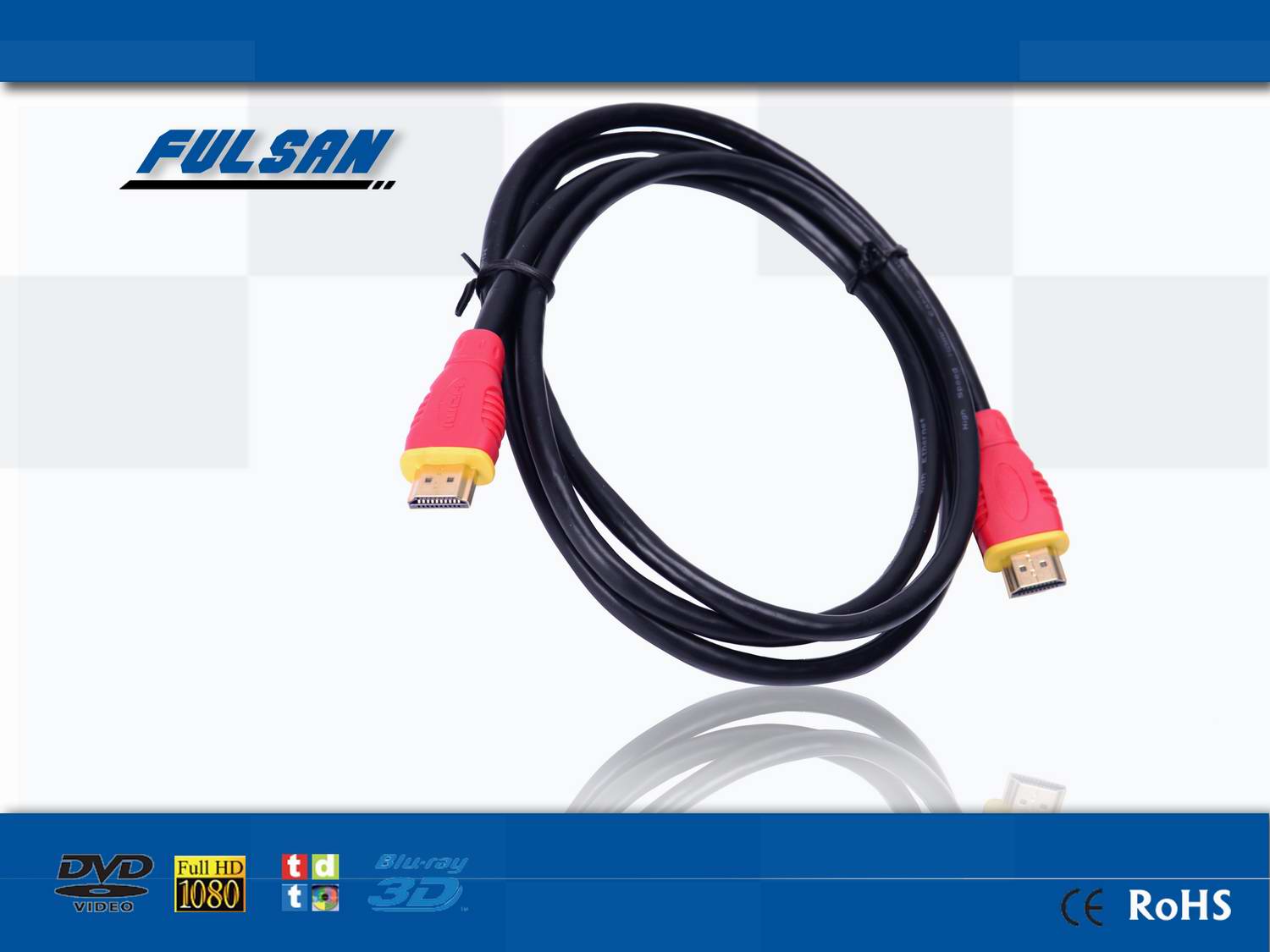 Metal shelled Cable HDMI to HDMI gold plated with ethernet hdmi cable 2.0