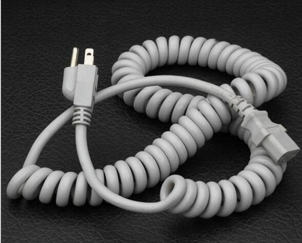 High Quality 14AWG 16AWG USA spiral Power Cord to IEC C13