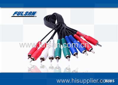 Good Price High Quality 5RCA Cable M/M Gold Plated