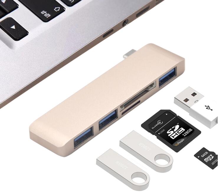 9-in-1 USB Hub Type C Hub Adapter with USB 3.0 Support to 4K HDMI USB C Port SD TF Card Reader RJ45 VGA Audio Port 