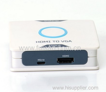 1080P Hdmi to VGA Converter Adapter with R/L Audio Converter