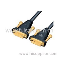 DVI (18+1) Male to DVI (18+1) Male Cable gold plated
