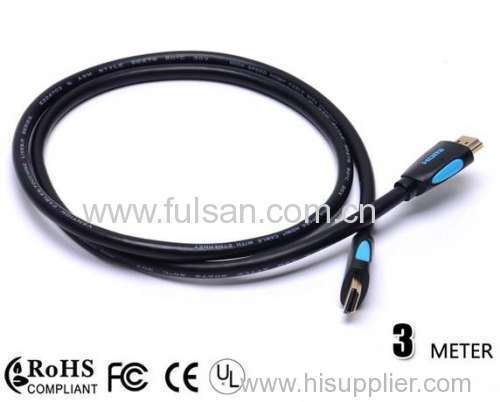 3M Standard HDMI to HDMI Cable 1.4V support Ethernet 3D 1080P 2160P
