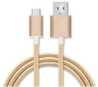 Mobile Phone Fast Charging Data Transferring Usb Type C Cable Nylon Braided Data Cable for Samsung Galaxy S8 