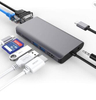 Sales Type-c Usb Hub 8in1 USB3.0 CARD READER PD RJ45 HD-MI Audio