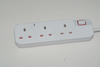 4 Outlet Extension Electric Socket Power Strip with Overload Protection