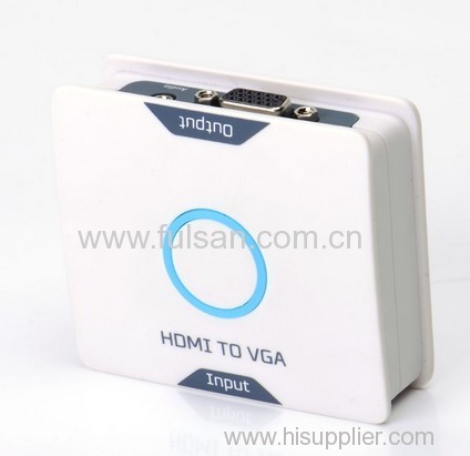 1080P Hdmi to VGA Converter Adapter with R/L Audio Converter