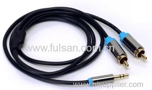 3.5mm stereo to 2RCA cable AV cable
