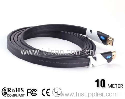 10m 1080P 1.4v HDMI Flat Cable for Laptop HDTV