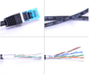UTP Communication Ethernet Flat Cable Cat7 Cable 0.5M 1M Patch Cord 