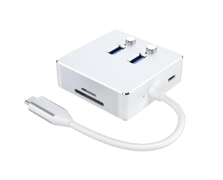 6 in 1 USB-C Laptop Dock Type C Hub 4K USB C to Gigabit Ethernet Adapters 2 USB 3.0 Port USB C Charging Hub