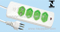 3 Outlets USB Brazil Power Strip with Inmetro approval