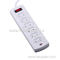 6 Way Universal Extension Power Strip with Switch