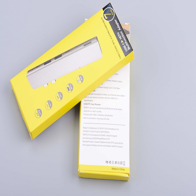 Premium Portable Multiports USB Type C Adapter USB-C Hub for Macbook and More Type-C Devices