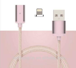 Magnetic Charger Type C Cable 1M Quick Charging LED Metal Micro USB Sync Cable for Samsung Galaxy S7 S7edge Android